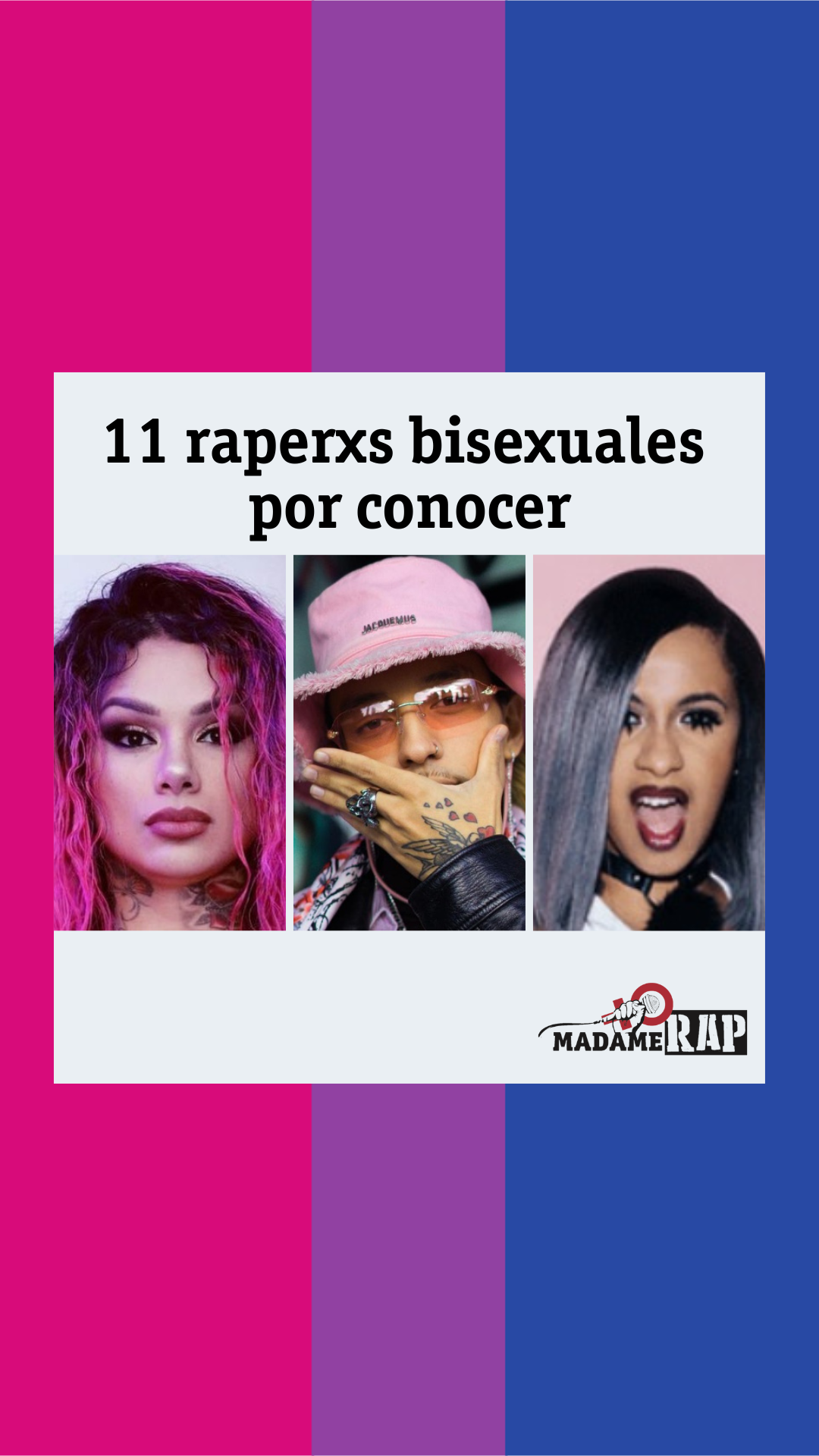 VÍDEO - 11 raperxs que se identifican como bisexuales - Le premier média  dédié aux femmes et aux LGBT+ dans le hip hop