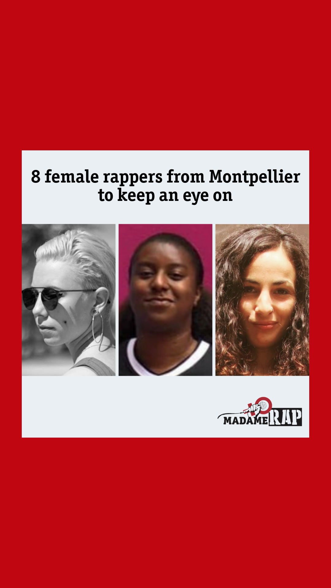 VIDEO - 8 female rappers from Montpellier to keep an eye on - Le premier  média dédié aux femmes et aux LGBT+ dans le hip hop